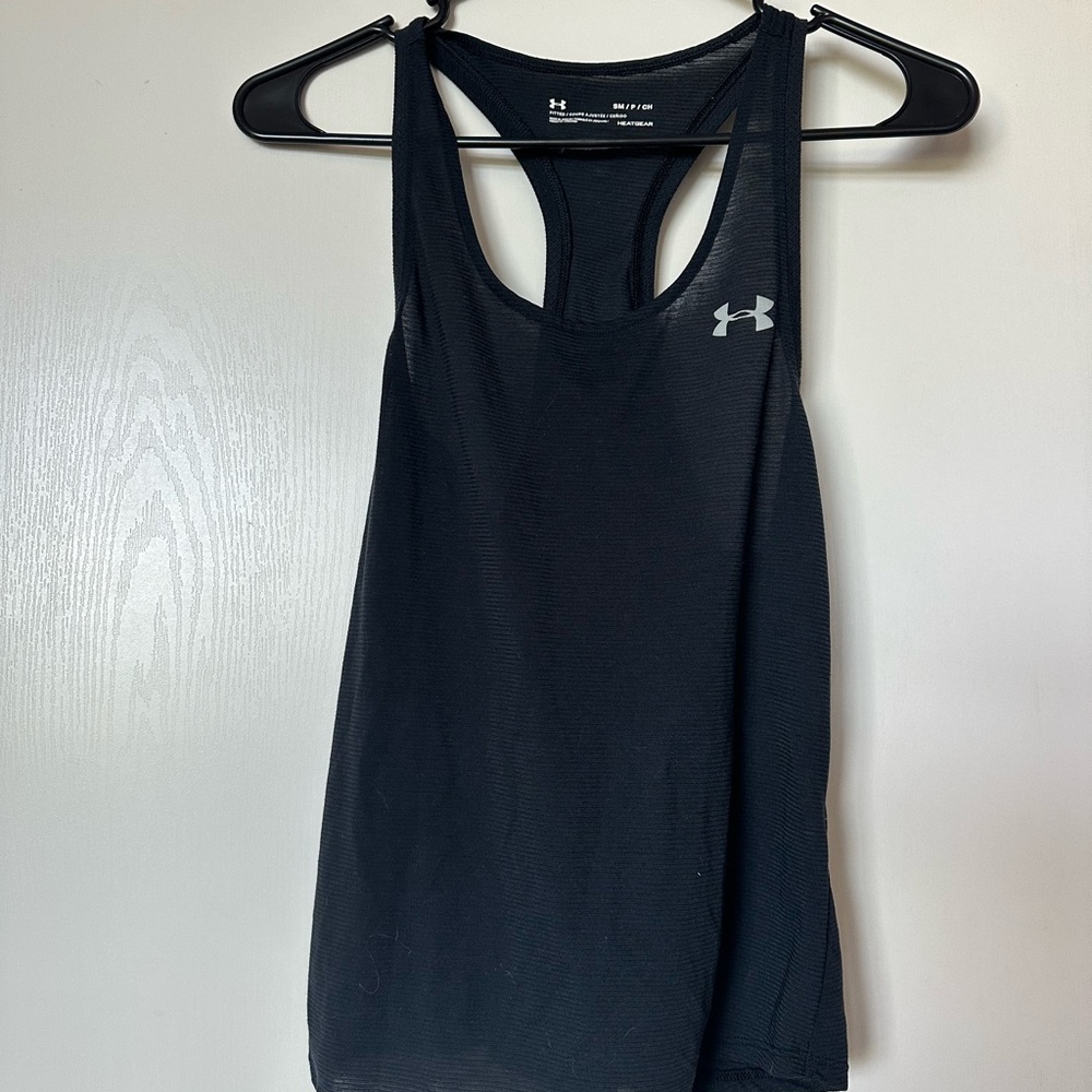 Under Armour Black Fitted Tank Top